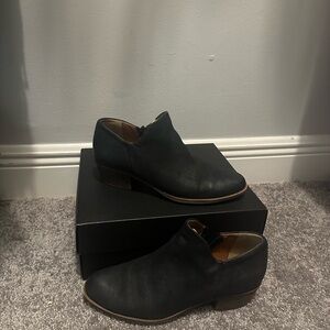 Lucky Brand Black Heeled Boots